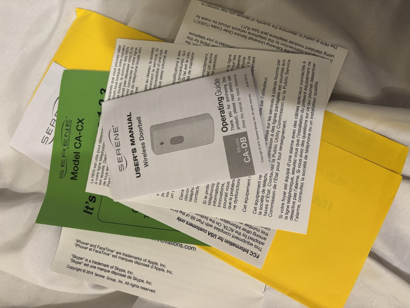 Serene Central Alert Home Alert - Cell Phone Ringer/Flasher Bed Shaker Doorbell