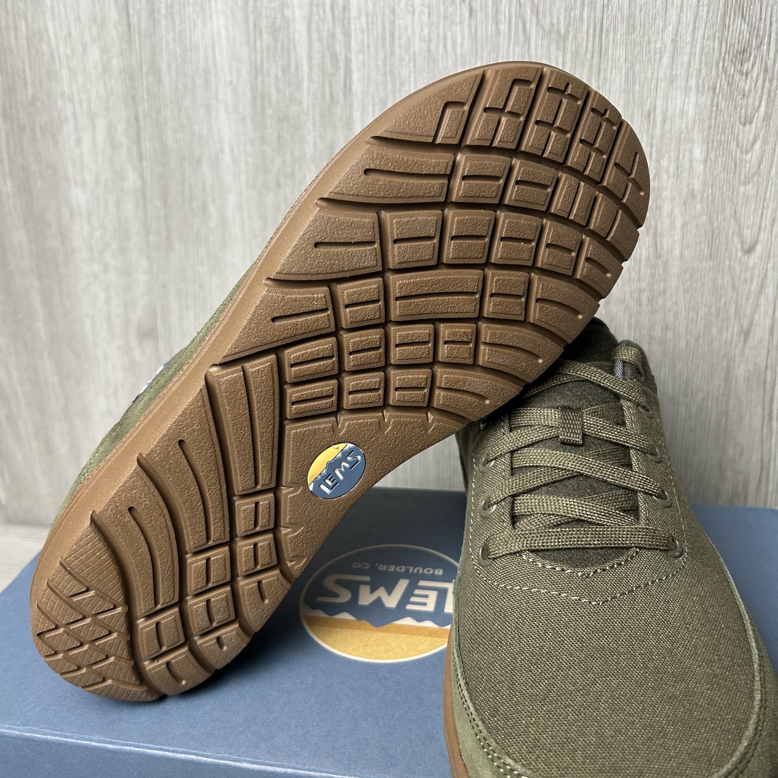 Lems Barefoot Shoes Mens Chillum Spruce Green Zero Drop Minimalist Sizes 6.5-13