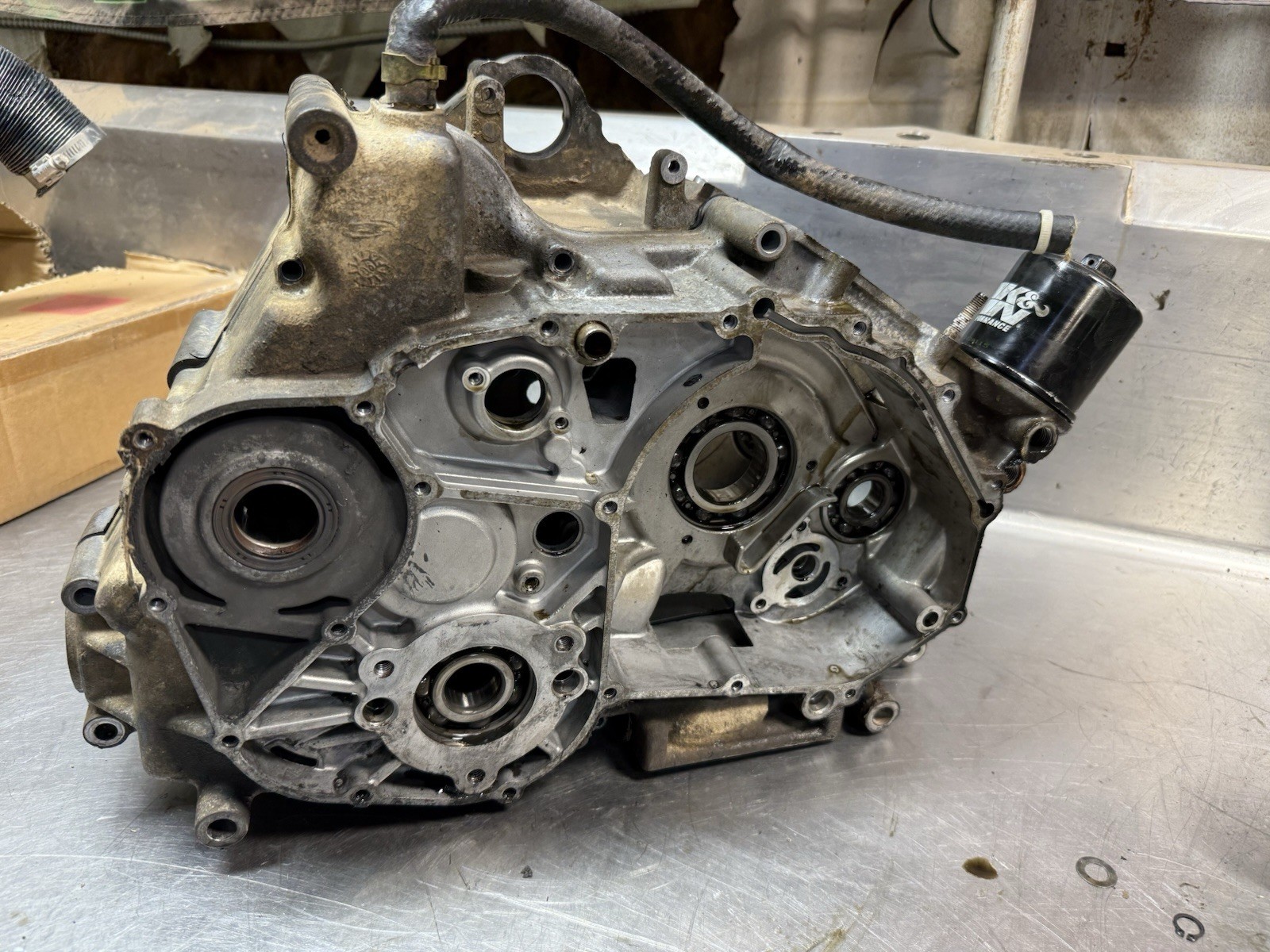 07 Arctic Cat 650 H1 OEM Engine Crankcase Motor Crank Cases Prowler XT 2006-2009