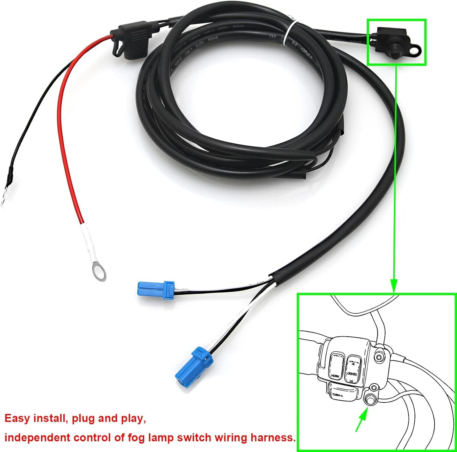 4.5'' Fog Passing LED Auxiliary Lighting custom dynamics lights for harley FLHX