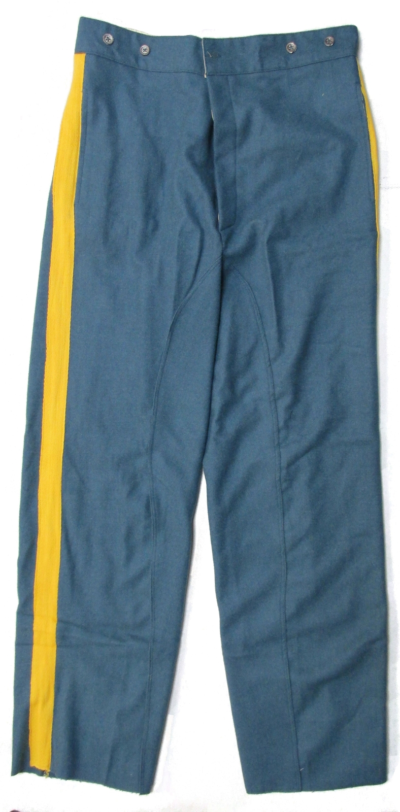 Reenactment U.S. Civil War Mounted Trousers - Sky Blue Yellow Stripe