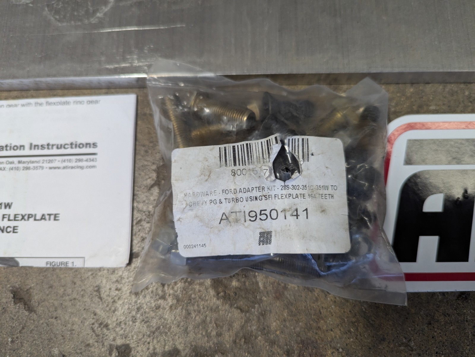 ATI 915231 ATI Performance Products ADAPTER KIT SBF Ford To Powerglide Trans