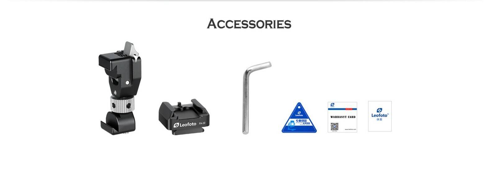 Leofoto FA-16+FA-10 Kit QR Flash Adapter for L Plate Side Mount