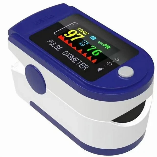 Finger Pulse Oximeter Blood Oxygen Sensor, SpO2, Monitor Heart Rate & More!-NEW!