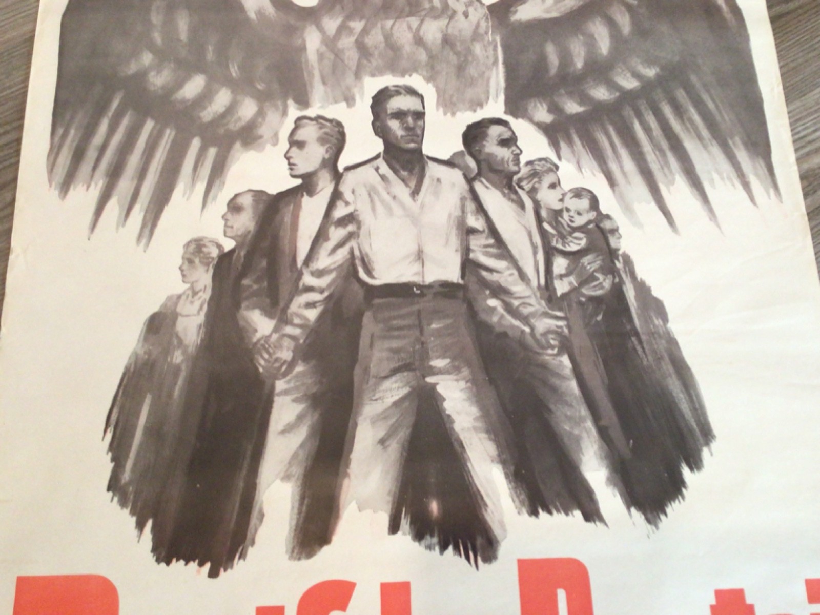 Original WWII German Poster -Excellent & Large