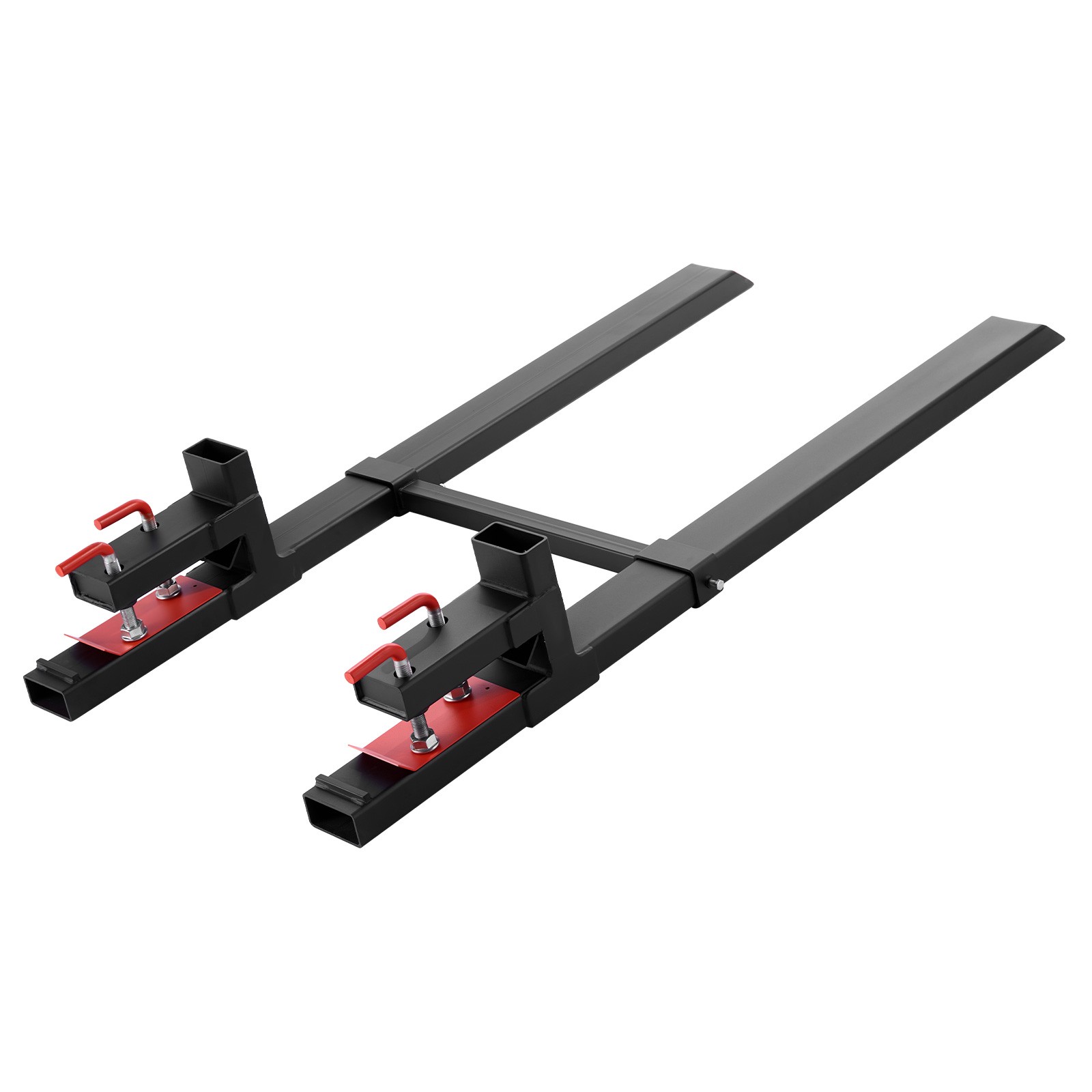 Uimoso 60 inch 4000 lbs Clamp On Pallet Forks, Tractor Forks with Stabilizer Bar