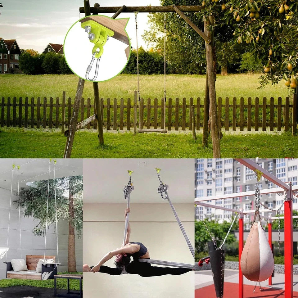 Swing Hangers for Wooden Sets Pack of 2 Heavy Duty Swingset Hardware with Lockin