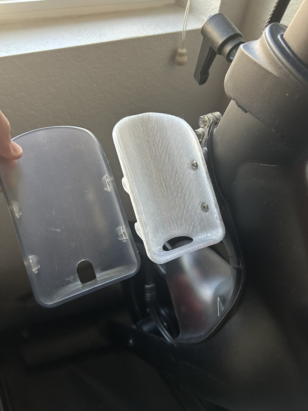 Single Peloton Water Bottle Holder, Original Size, Colorless Shiny PETG