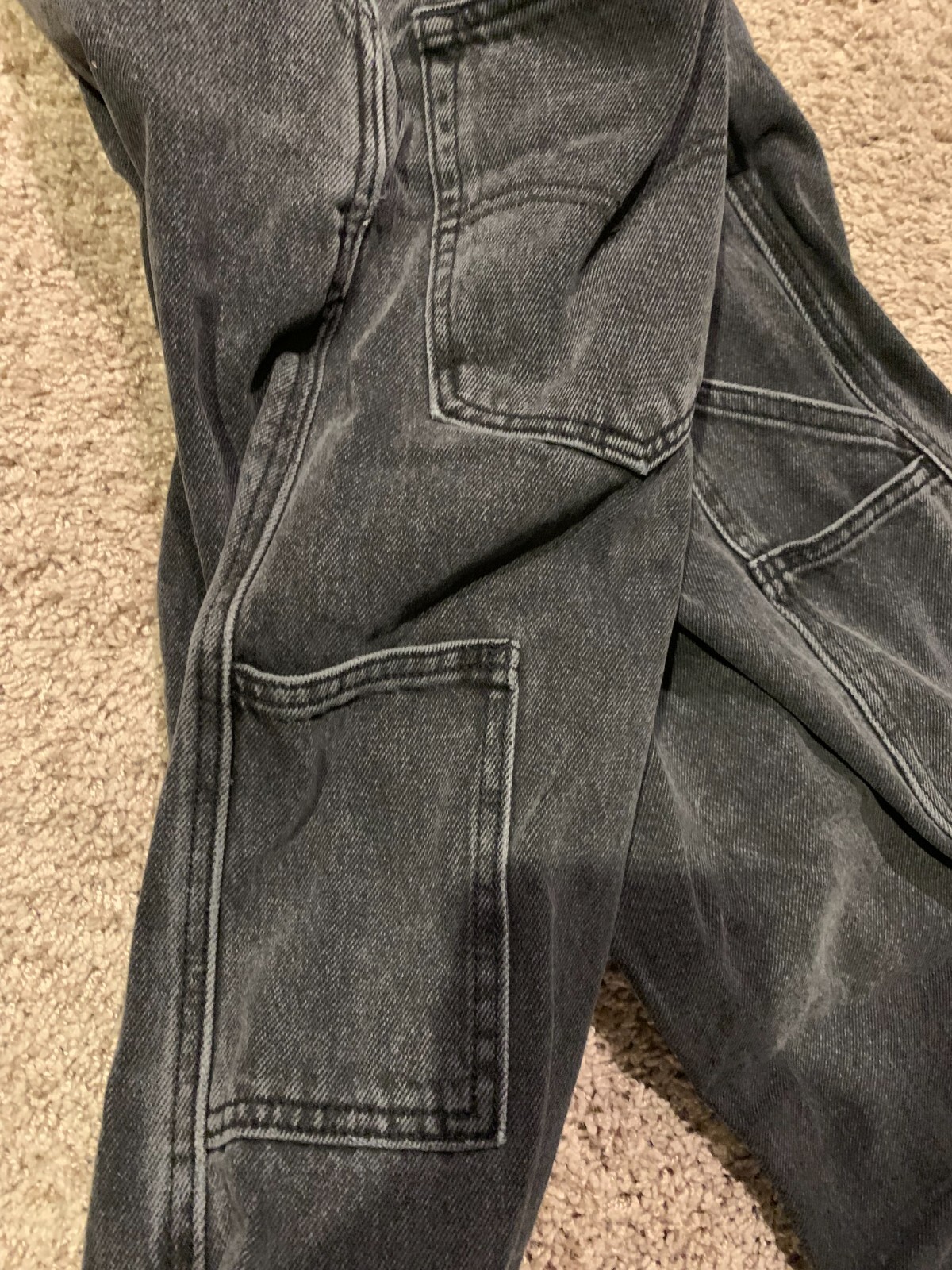 Levi's Relaxed Straight Fit Overalls Faded Gray Many Sizes NWT RT$79.50