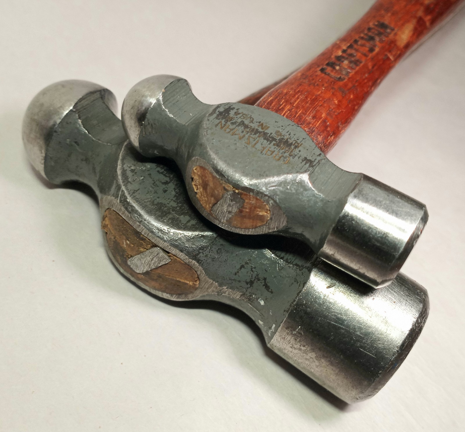 3pc Vtg Craftsman Hammer Lot Ball Peen 12 Oz, 4oz, Soft Face Mallet 6 Oz. READ