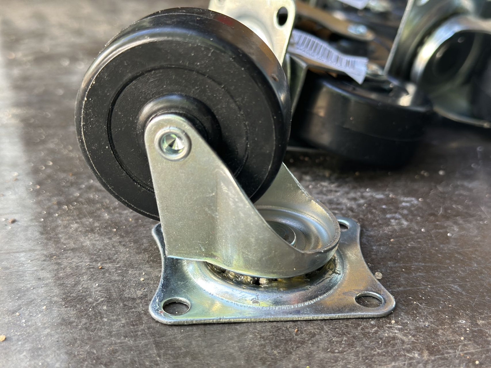 4PK8PK 2"3"4" Swivel Caster Wheels Rubber Base with Top Plate Bearing Heavy Duty