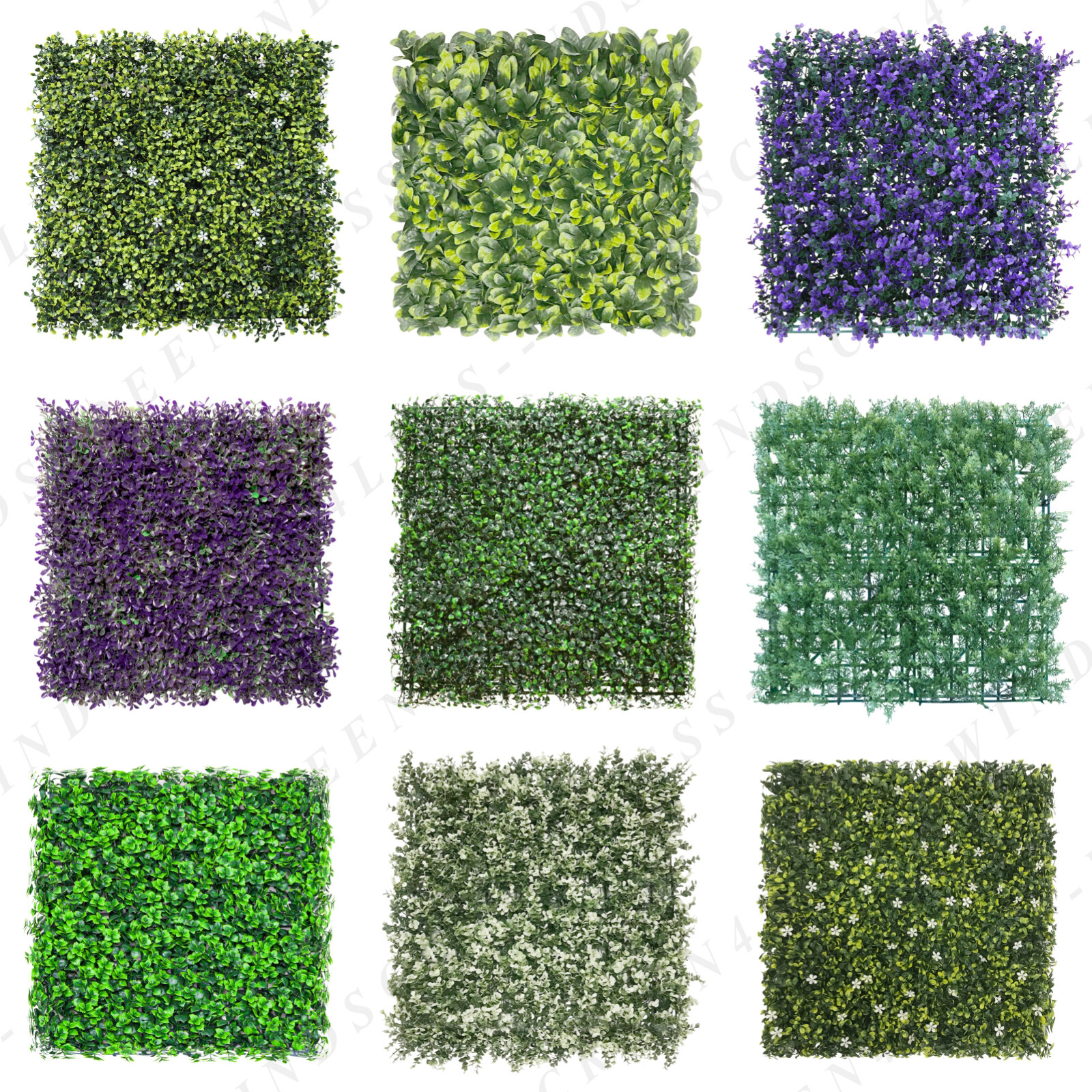 20"X20" Artificial Faux Ivy Leaf Privacy Fence Screen Panels Outdoor Hedge Decor