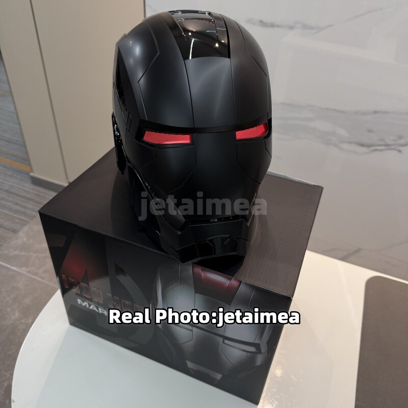 AUTOKING Iron Man All Balck Cool MK5 Mask 1:1 Helmet Wearable Voice-control Auto