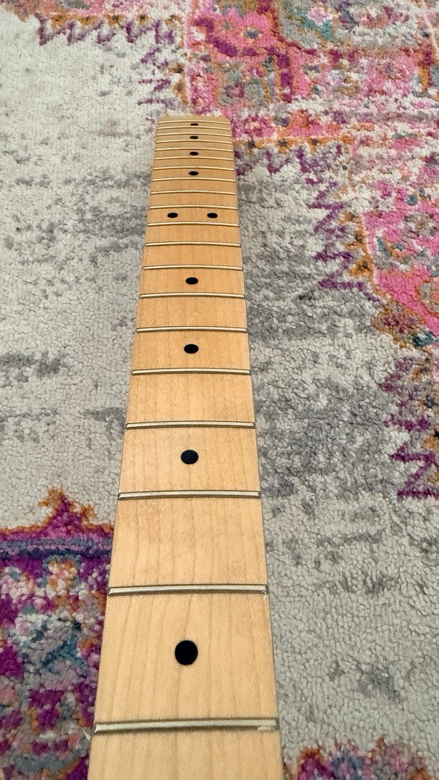 Fender Squier Telecaster Neck Maple Fretboard - Updated Logo& Amber Nitro Relic