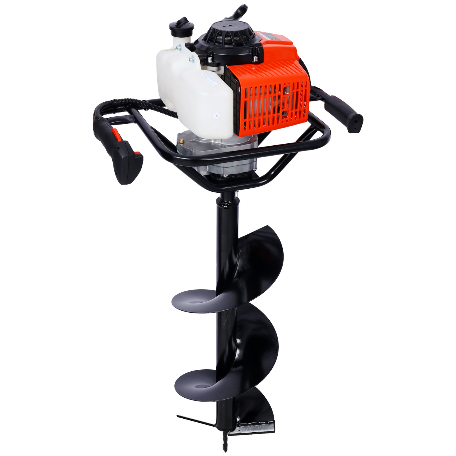 63CC Gas Powered Auger Post Hole Digger with / 6" 10" 12" Earth Auger Drill Bits