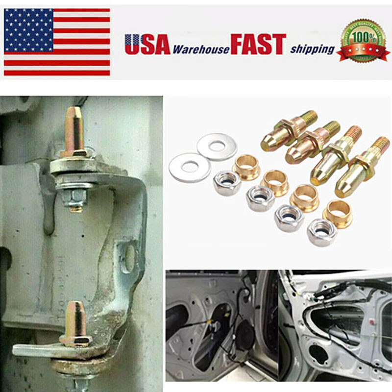 Door Hinge Pins Pin Bushing Kit For 99-07 Chevy Silverado GMC Truck SUV Car