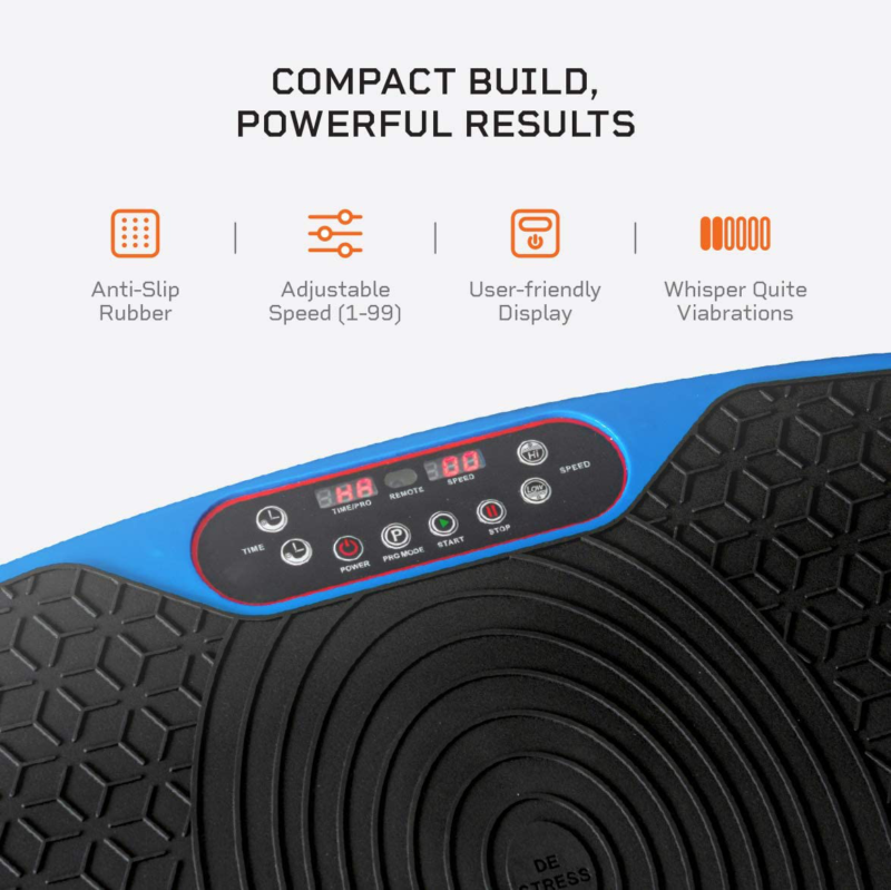 LifePro Waver Mini Vibration Plate - Whole Body Vibration Platform Exercise Mach