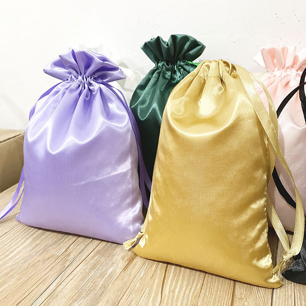 1-100pcs Velvet Drawstring Velour Pouch Jewelry Baggie Ring Gift Bag Pouch Set