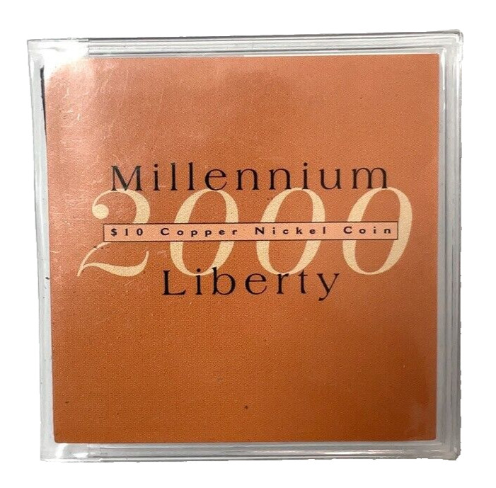 Republic Of Liberia 2000 Millennium 10 Dollar Coin W/COA