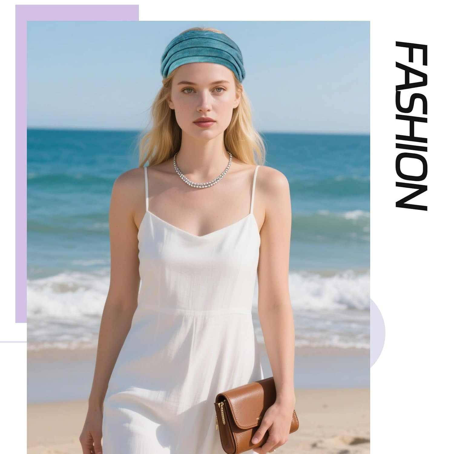 6 Packs Wide Headbands for Women Fashion Headband Stretch Headband Boho Head Ban