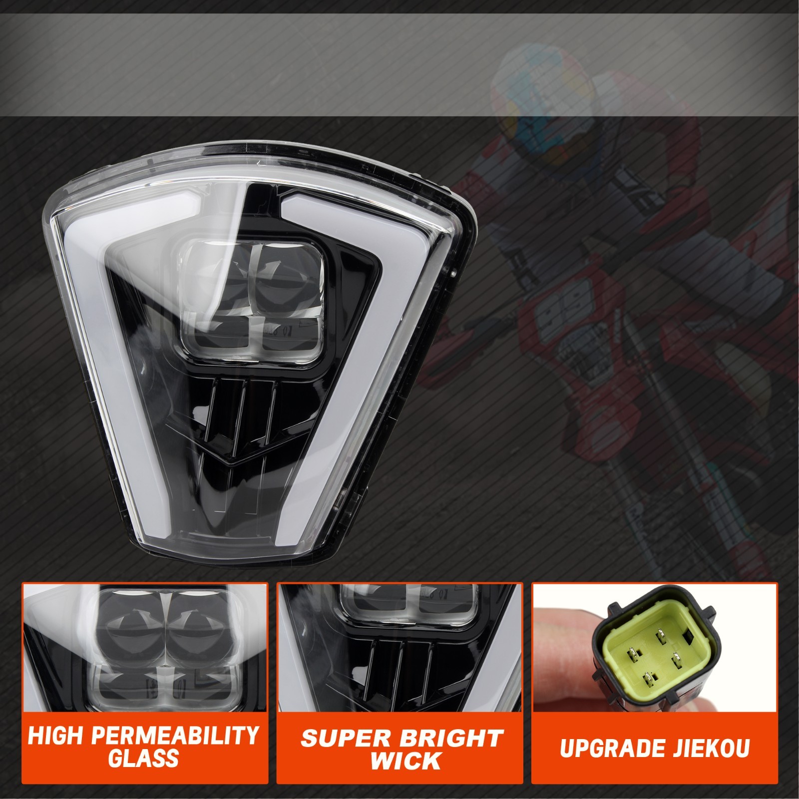 Motorcycle Headlamp Core For GASGAS EX EC 2024 2025 Motocross Headlight Parts