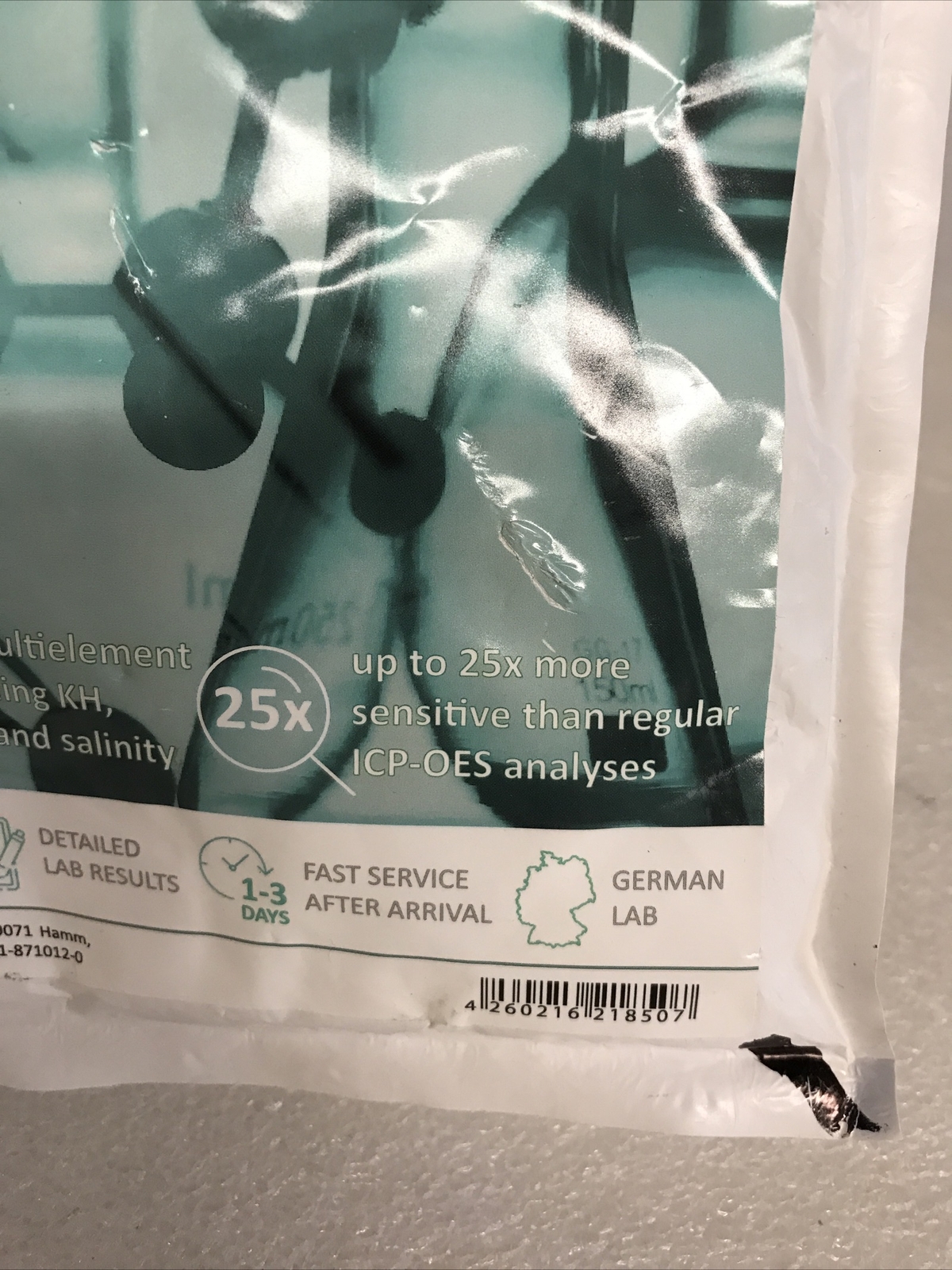 ATI ICP-OES-EOS Water Analysis Kit Seawater RO Water W/ Pre-Paid Shipping Label