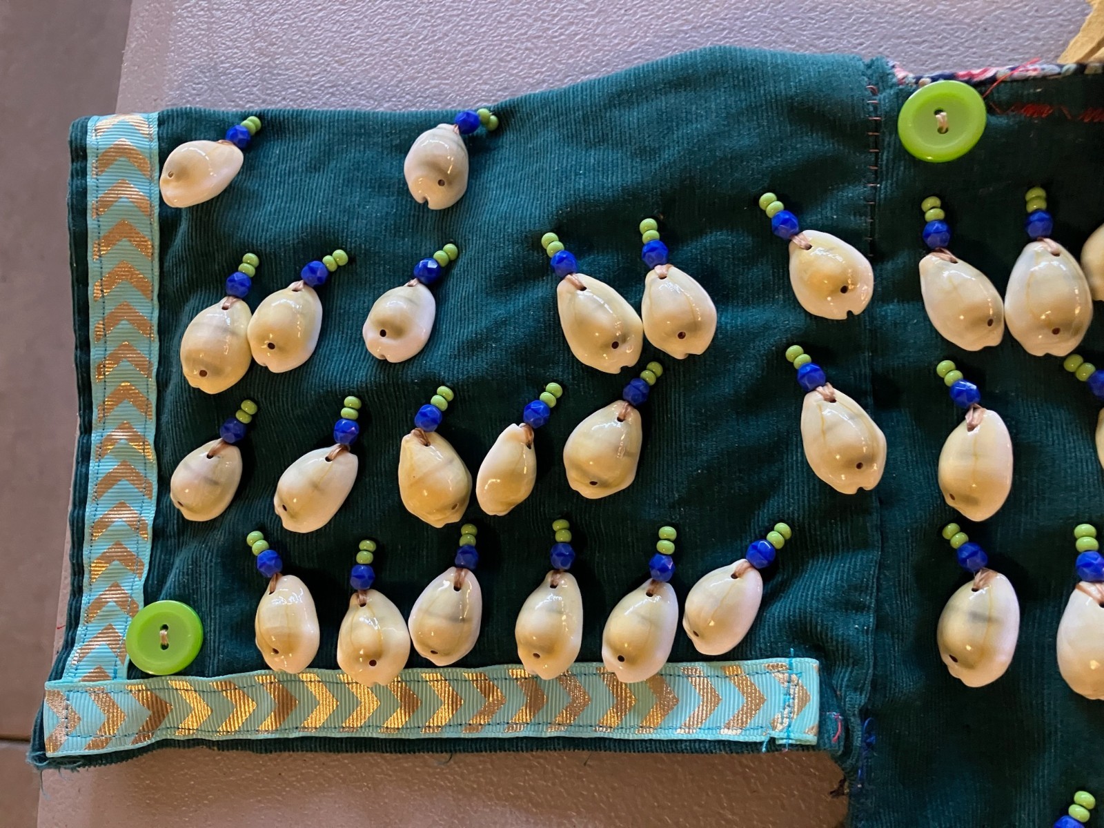 Vintage Native American Indian Plateau Girl Woman Fringe Shell Adornment Dress