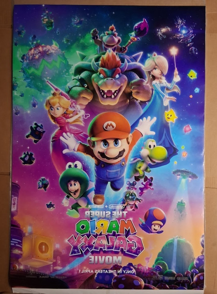 The Super Mario Galaxy Movie - Original 27x40 DS Movie Theater Poster Nintendo