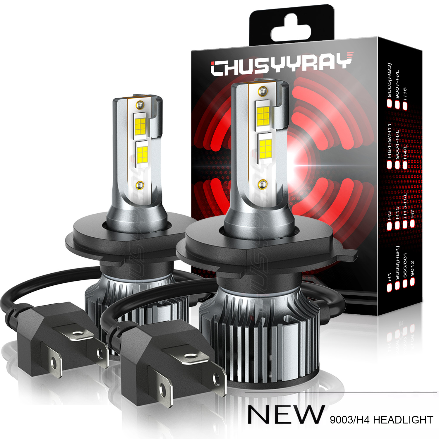 9003/H4 Headlight LED Bulbs super bright 6000k For Ski Doo REV XP XS XR 2003-18