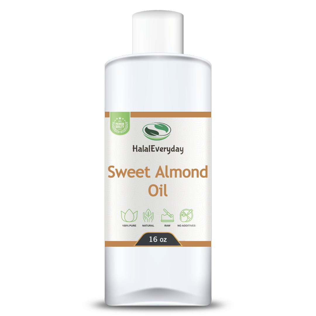 Sweet Almond Oil - 100% Pure Organic Virgin Cold Pressed Hair Skin Massage Bulk