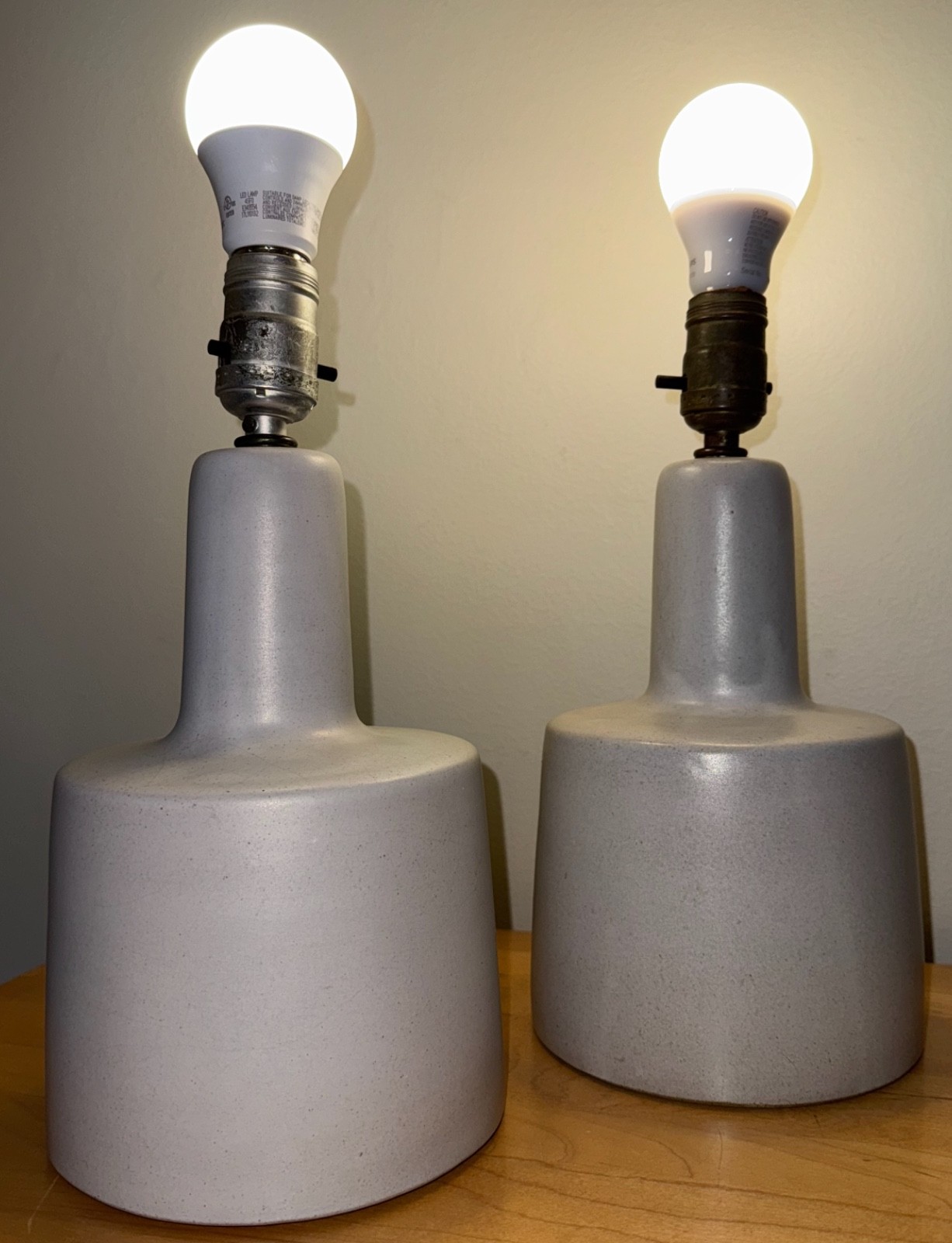 Vintage MCM MARTZ Ceramic Lamps Mid Century Modern Lighting 60s Marshall Studios