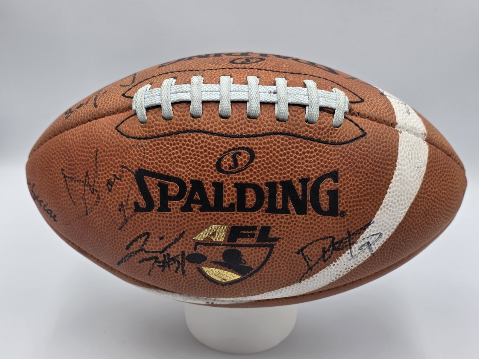 SPALDING ARENA FOOTBALL LEAGUE AFL Official Used Game Ball  LA Kiss Signed