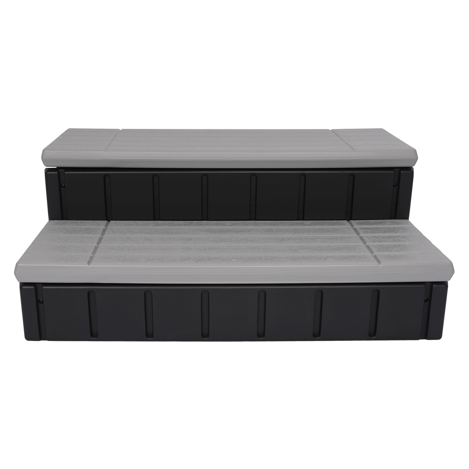 2-Step 36" Patio Spa Hot Tub Step Slip-Resistant Surface W/ Large Hidden Storage