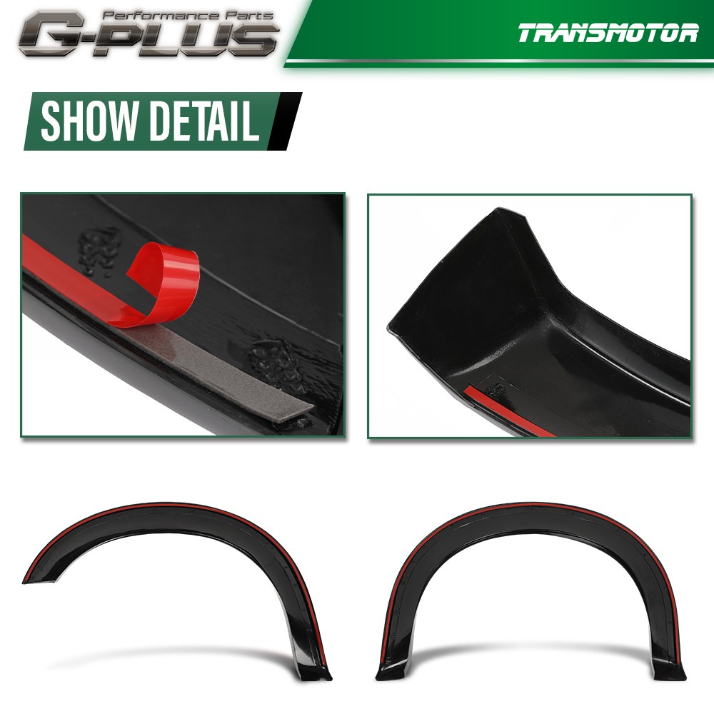 Fit 2011-2016 Ford F-250 / 350 Factory Style Smooth Black Fender Flares Set of 4