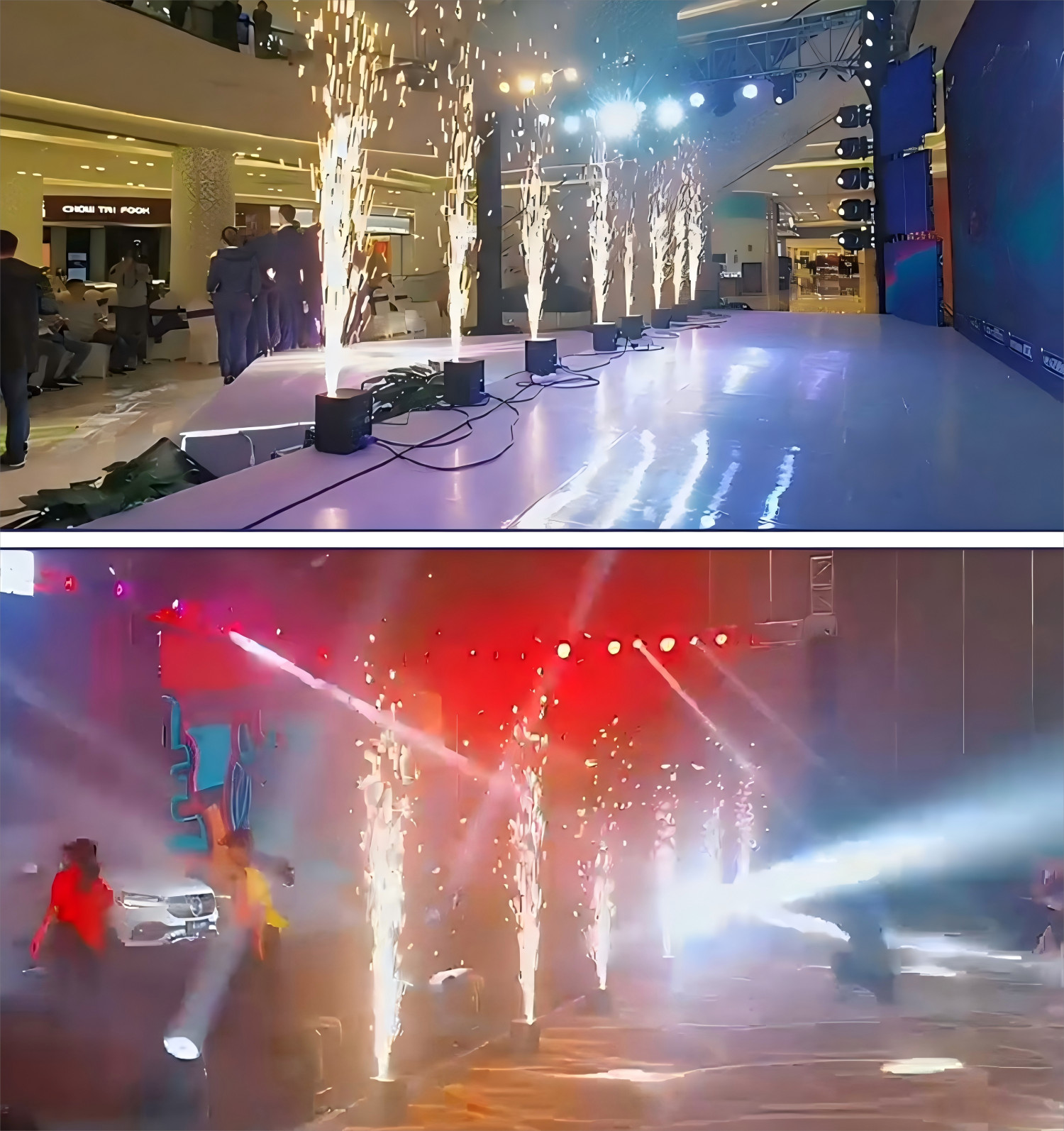 6 Bags Cold Spark Machine Powder 200g Bag 2-3M Range Stage Effect Indoor