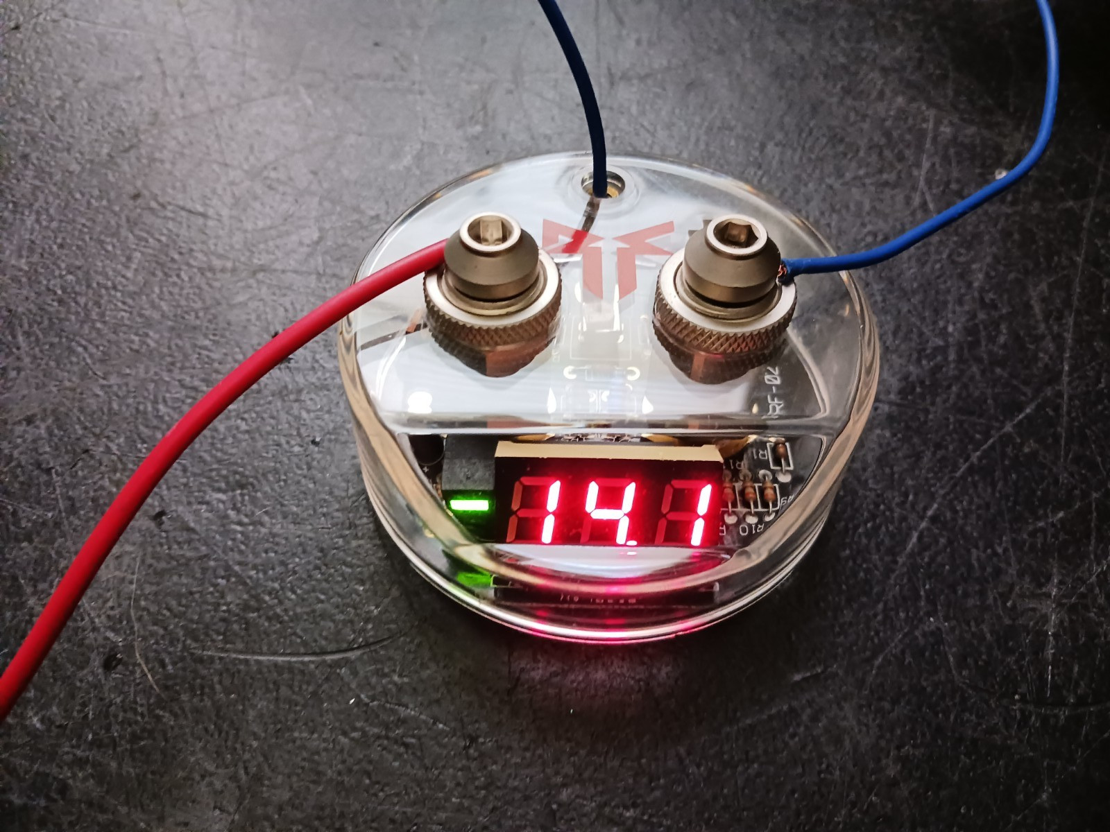 RARE NEW OLD SCHOOL ROCKFORD FOSGATE RP7436 VOLTMETER TOP FOR CAPACITORS