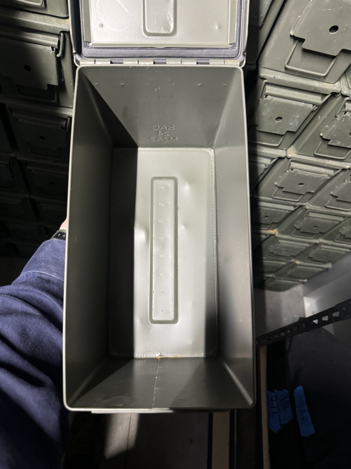 Lot Of (2) M2A1 / M2A2 USGI Metal Ammo Can Box