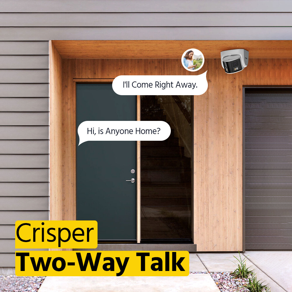 ANNKE 6MP POE Security IP Camera Dual Lens Outdoor Color Night Two-Way Audio AI