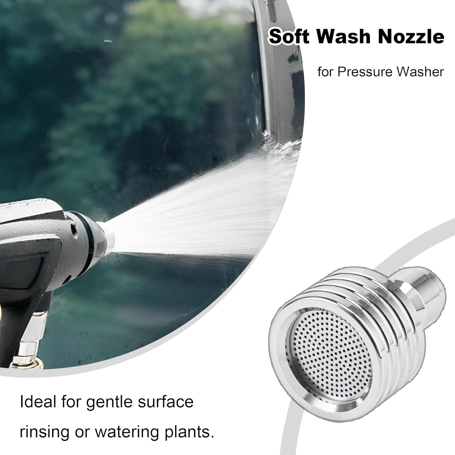 Pressure Washer Nozzle Tips for Soft Wash System, Power Washer Shower Nozzle for