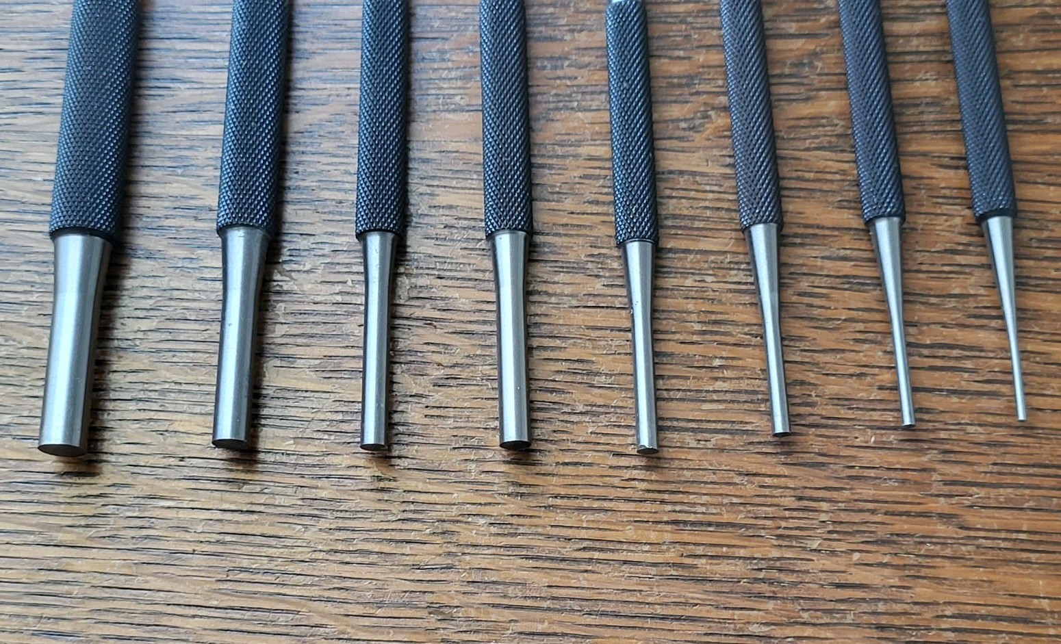 Starrett No. S 565 Drive Pin Punches Set (8) w/Pouch Machinist Tools USA