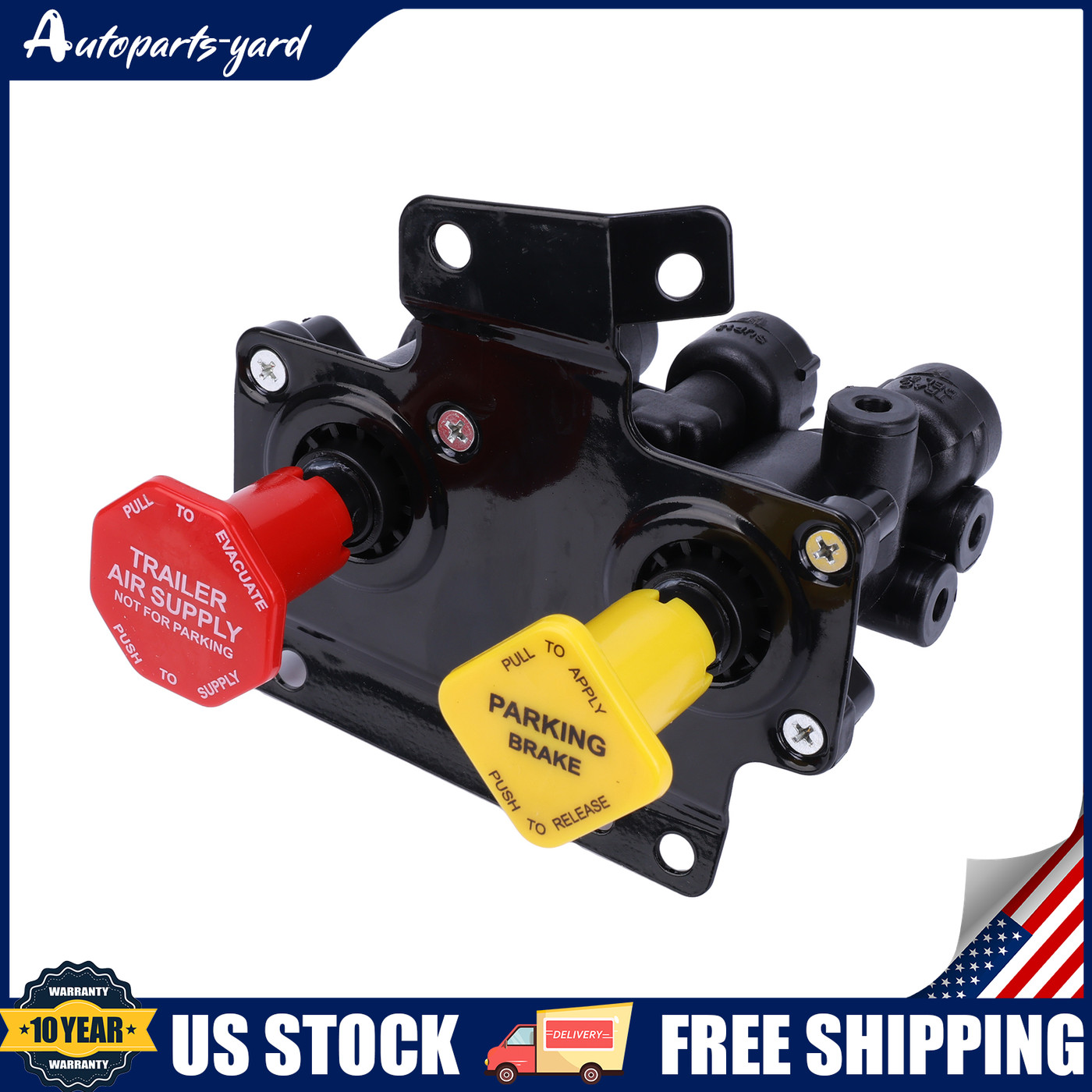 New Dash Control Brake Valve 5 Ports For Volvo VNL 24340522 US