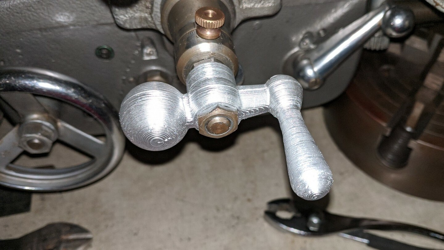 Atlas Craftsman 10" and 12" Lathe Crossfeed Ball Crank Thumb Hand Wheel