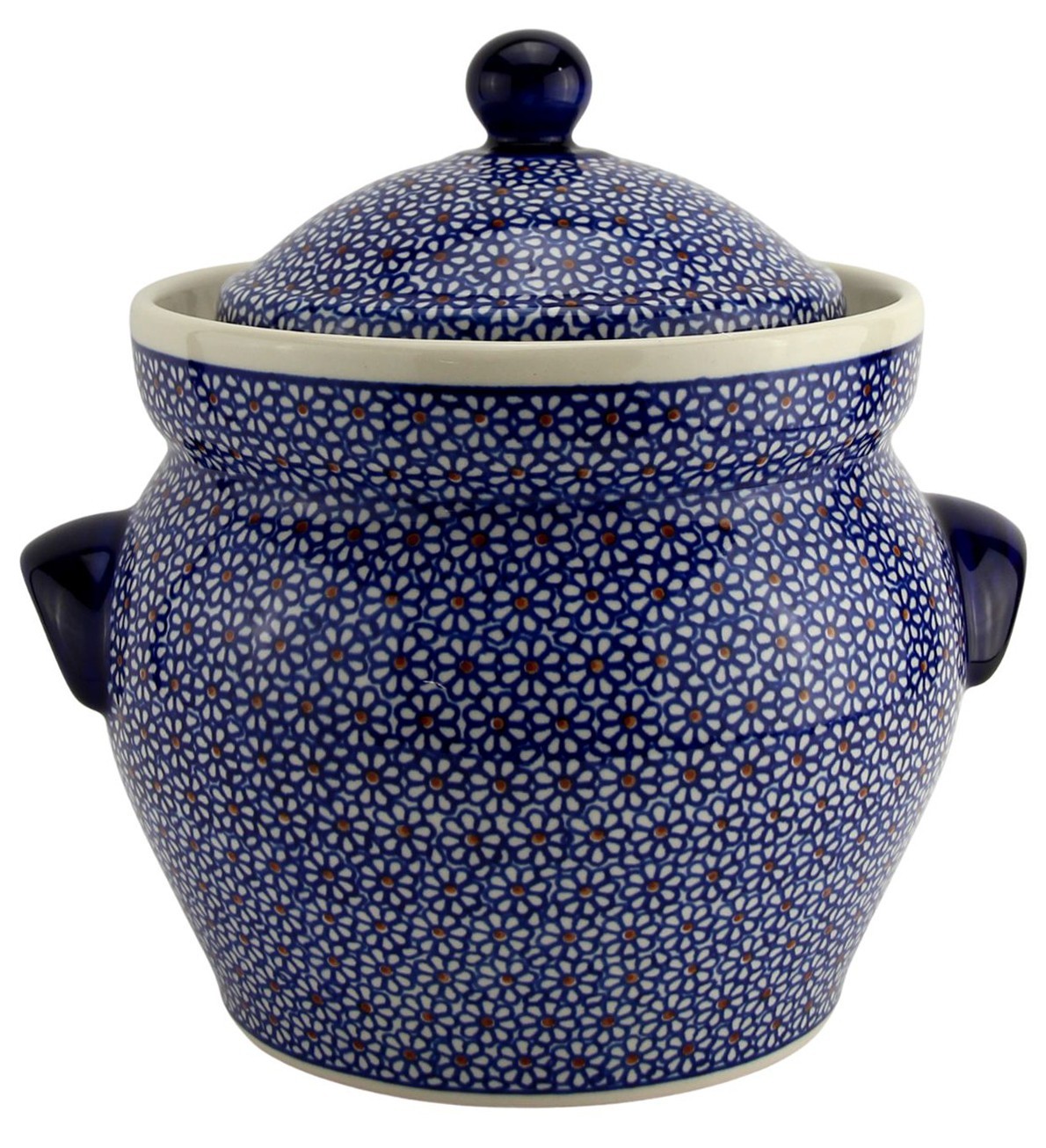 Polish Pottery Fermenting Pickling Crock Pot 4.75 Qt. by Zaklady Boleslawiec