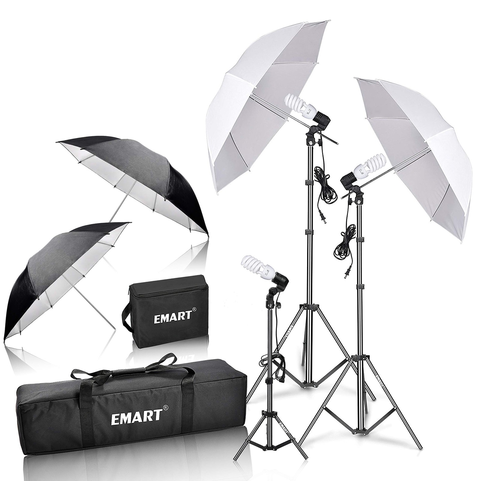 Umbrella Photography Lighting Kit, 200/700W Bulbs, Soft Light Continuous Phot...