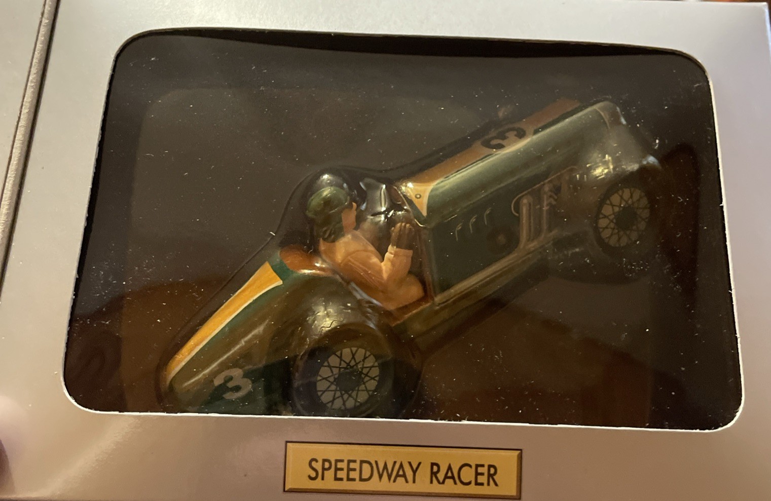 Schylling Speedway Racer Classic Wind-Up Tin Car #3 With Driver Limited Edition