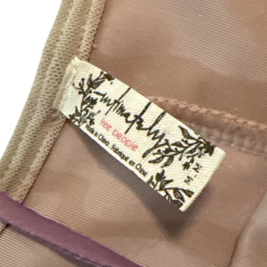 Free People Intimately Velvet Cami Top Rose Boho M Glam Layering Y2K Style