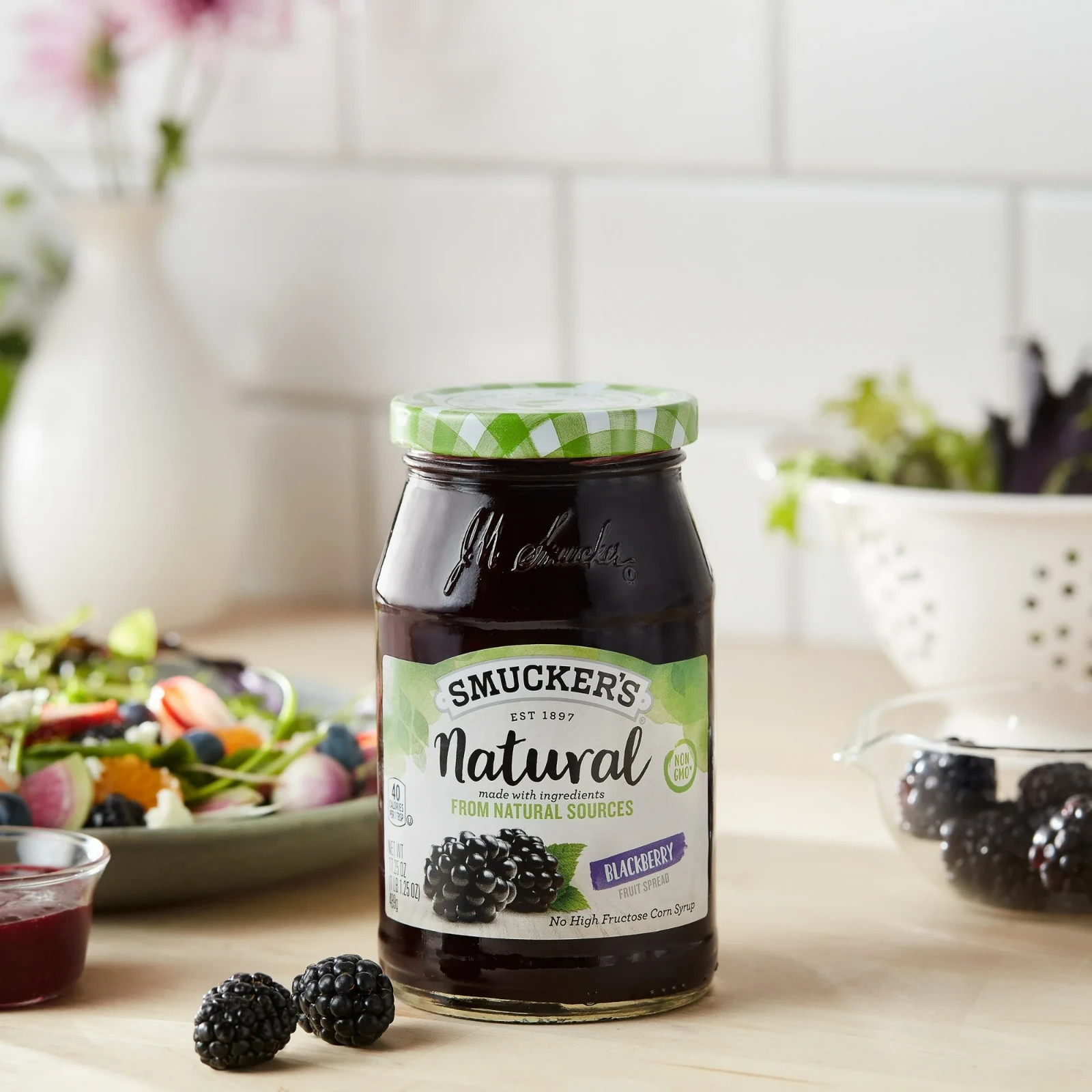 Smucker's Natural Blackberry Fruit Spread, 17.25 oz (2 pack)