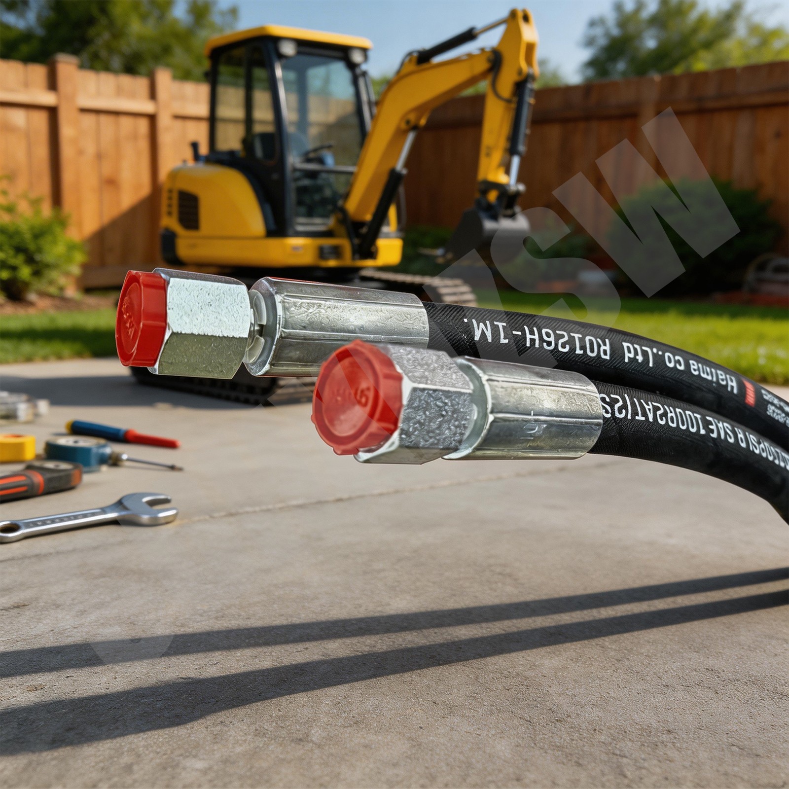 AGT Miva China Mini Excavator M14x1.5x 36" Hydraulic Hose New Both Ends Straight