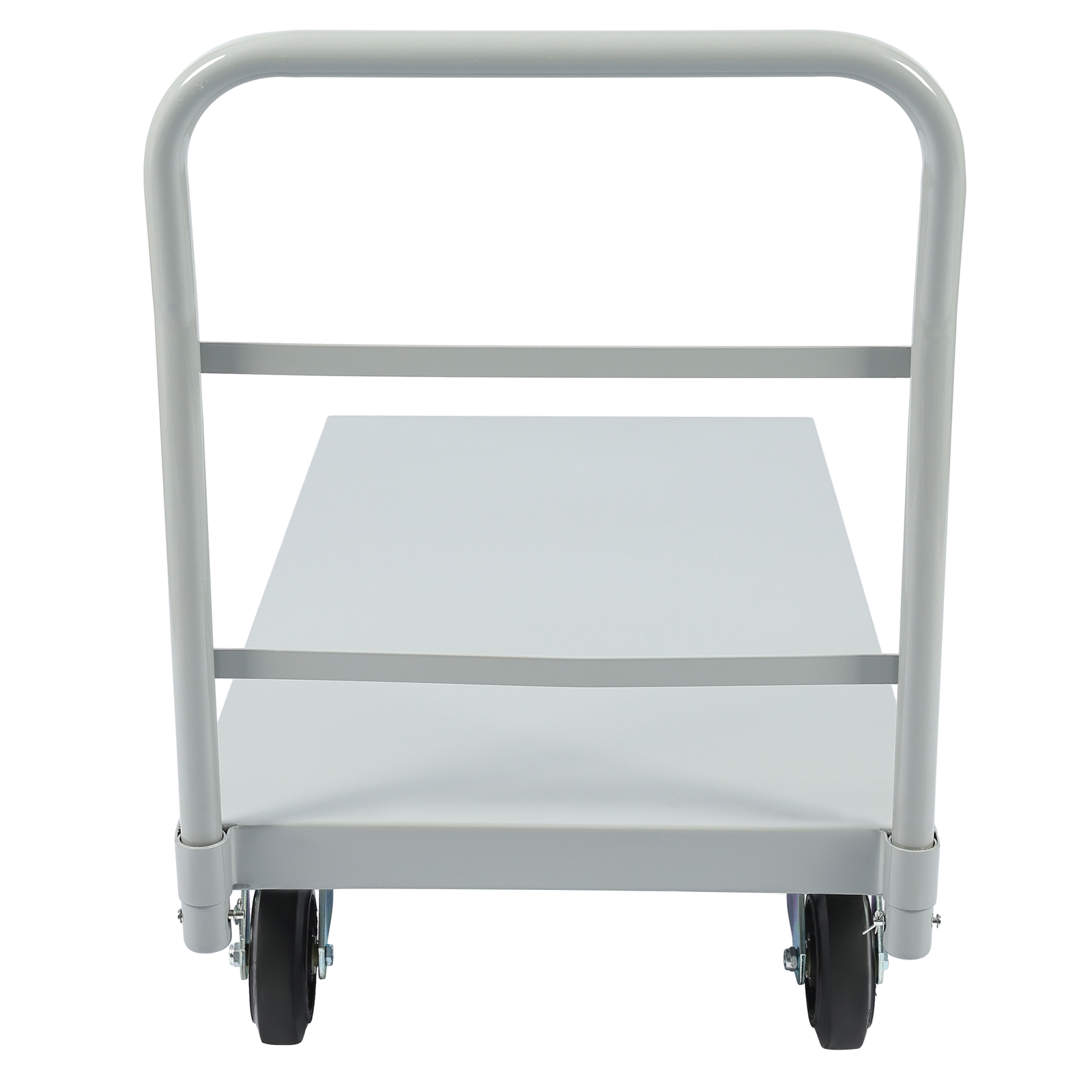 Platform Hand Truck 2000lb Capacity Steel Heavy Duty Flat Dolly Cart W/ Wheels