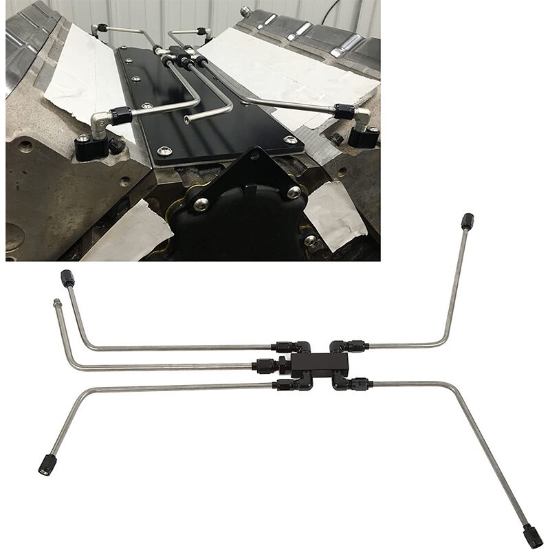 Stainless Steel Complete Coolant Crossover Steam Vent Kit Parts For LS1 LS2 LS3